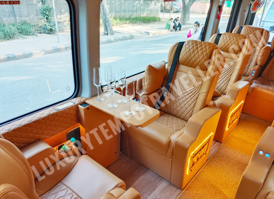 force urbania van with 1x1 modified seats hire delhi