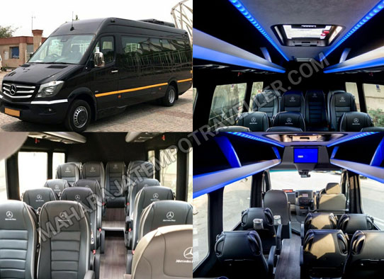 16 seater mercedes sprinter imported van on rent in delhi