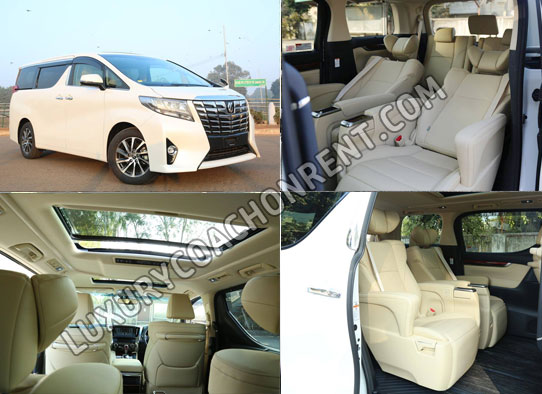 6 seater toyota alphard luxury car hire in delhi